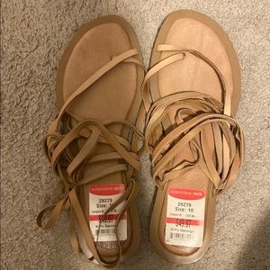 Tan brown sandals